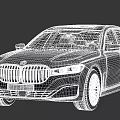 Black BMW Luxury Sedan With Front Grille LED Headlights Sleek Body Lines Alloy Wheels