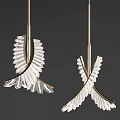 Light Luxury Chandelier Chandelier Combination 3d model
