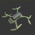 Advanced Modern Drone With Multiple Propellers And Camera Mount Design 3d model
