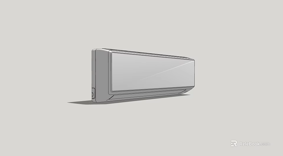 Air Conditioning Fan Modern Sleek Wall Mounted Design For Home Office Cooling Solution 3d model 