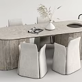 Modern Dining Table and Chair Combination Bar Chair Combination Dining Table and Chair Water Bar 3d model