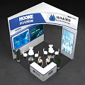 HOOKE And MOMO Biotechnology Exhibition Booth With Branding Displays