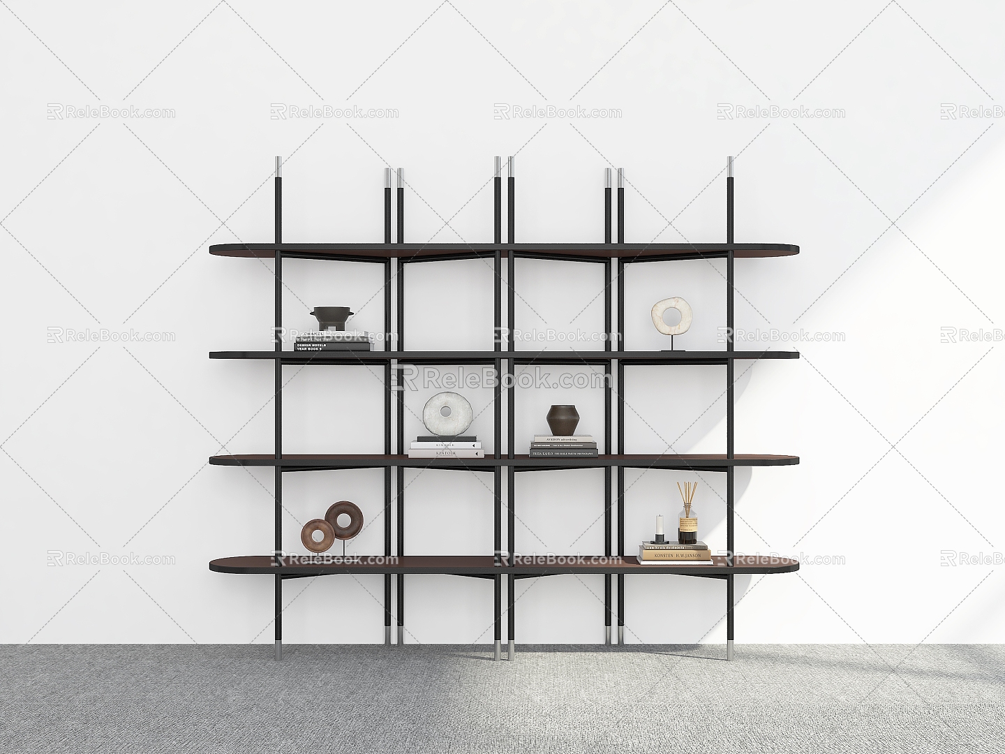 Bookshelf Bookshelf Ornaments Bookshelf Decorative Storage Rack Decorative Rack Bookshelf Shelf model