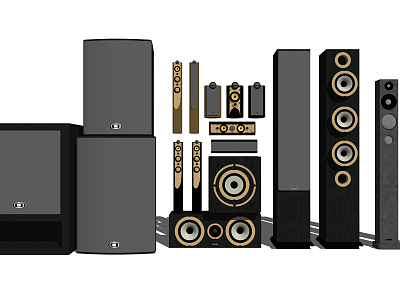 Modern audio ornaments combination model