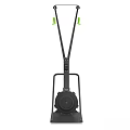 Professional Commercial Rowing Machines Featuring Green Handles And Stable Flywheel Structure