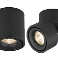 Modern Black Cylindrical Recessed Ceiling LED Downlight Spotlight Fixture for Home