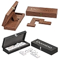 modern domino chess game box 3d model