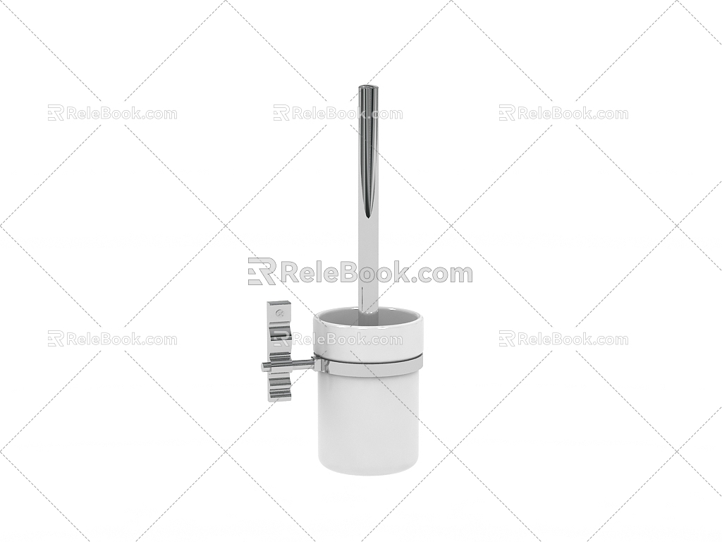 Modern toilet brush 3d model