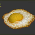 Fried Egg Fried Egg Game Item 3d model
