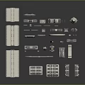 Space Station Modular Components Design with Connecting Structures and Propulsion Unit