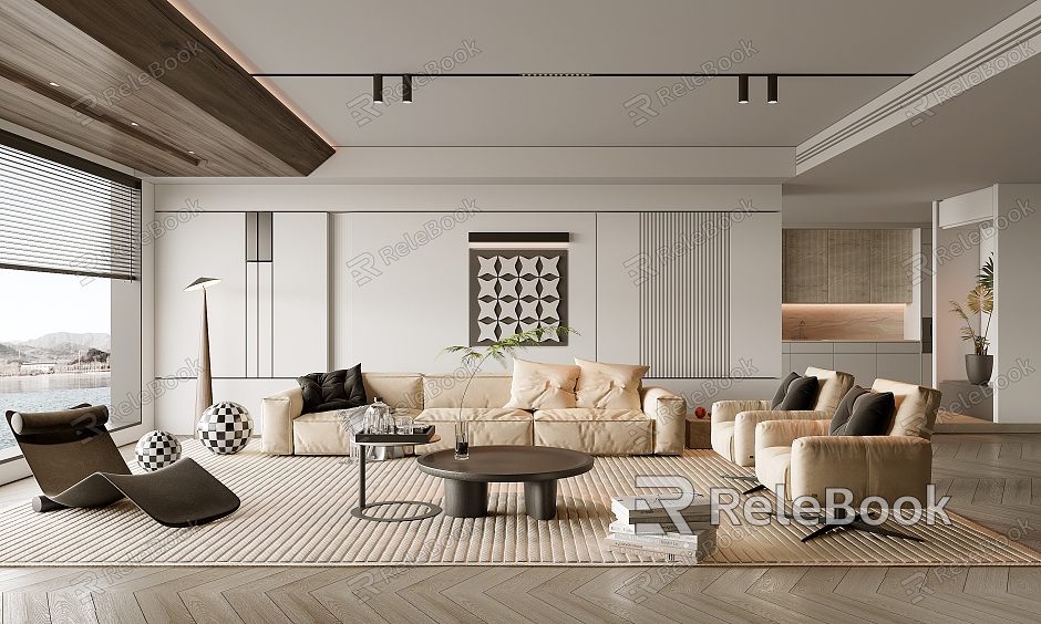 modern living room model