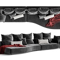 Edra Absolu multiplayer sofa petal sofa 3d model