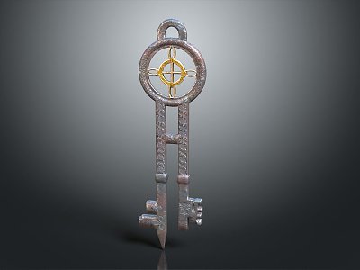 modern key old key antique key classical key 3d model