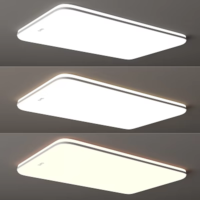 Modern Slim Design Ceiling Light With Bright LED Panel And Elegant Edge Lighting 3d model