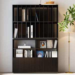 Modern Italian Bookcase Italian Bookcase Modern Minimalist Bookcase 3d model