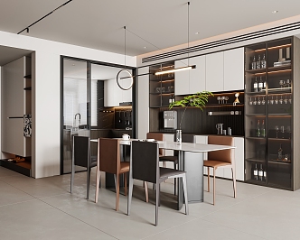 Modern Restaurant 3d model