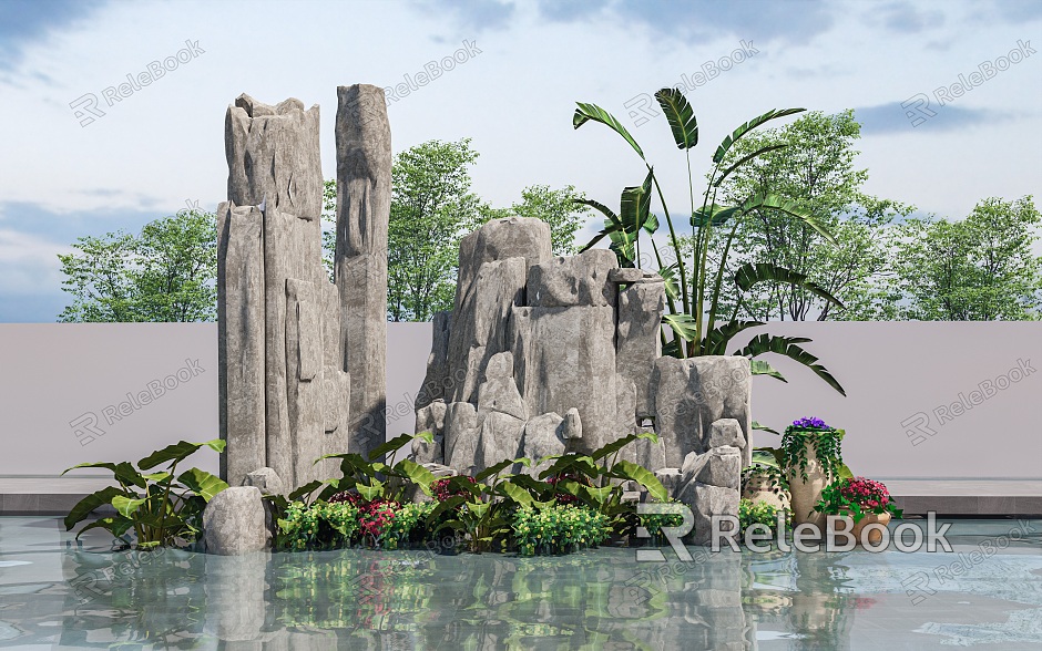 Landscape Stone Stone Sketches model