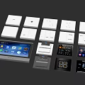 Smart Home Control Devices Including Light Switches And Digital Touch Panels