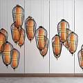 New Chinese Chandelier Combination 3d model