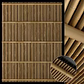 Natural Bamboo Structure With Detailed Texture Patterns 3d model