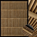 Bamboo Shed Roof 3d model