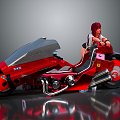 Modern Motorcycle Jet Motorcycle Sci-Fi Motorcycle Concept Motorcycle 3d model