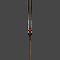 Ruby Butterfly Knife 3d model