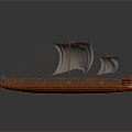 Jane European ship Greek warship armored ship 3d model