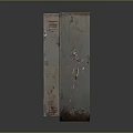 Vintage Wooden Distressed Storage Shelving Units With Various Sizes And Designs On