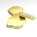 Gold Textured Decorative Ornament Set With Irregular Shaped Decorative Pieces For Home Decoration
