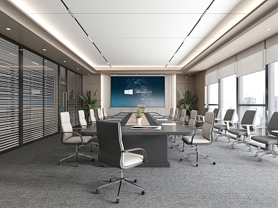 Modern Conference Room 3d model