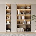 Bookcase Bookshelf Display Cabinet Book Ornaments Multifunctional Decorative Cabinet Combination Bookcase Open Bookcase 3d model