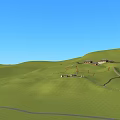 Garden Landscape Design With Rolling Green Hills Winding Paths And Stream