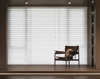 modern venetian blinds curtain 3d model