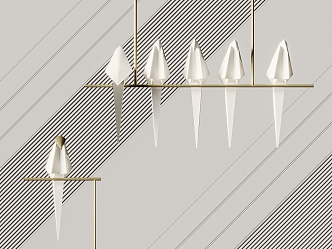 Modern chandelier 3d model