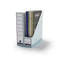 File Organizer With Colorful Files And Fellow Magazine For Office Storage