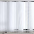 White Vertical Blinds Curtains For Modern Home Interior With Light Filtering Design 3d model