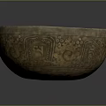 Elegant Traditional Decorative Bowl With Intricate Carved Patterns For Daily Use