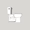 White Ceramic Toilet Bowl For Bathroom Fixture Design And Home Use