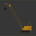 Yellow Crawler Crane With Wrecking Ball For Industrial Construction Use