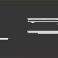 Foldable White Laptop with Multi Part Stand Structure in Modern Design