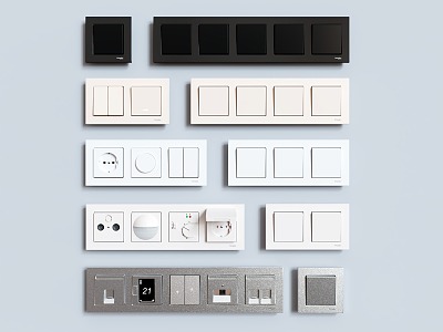 Modern switch socket switch panel model