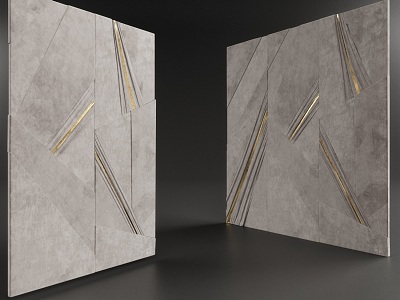 Modern Tile Decorations model