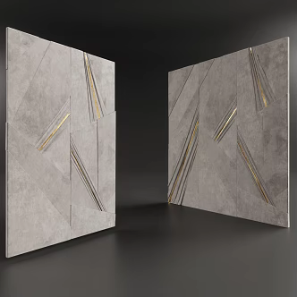 Modern Tile Decorations 3d model