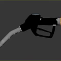 Gas Pump Nozzle With Metal Tip And Black Handle For Fuel Station Equipment