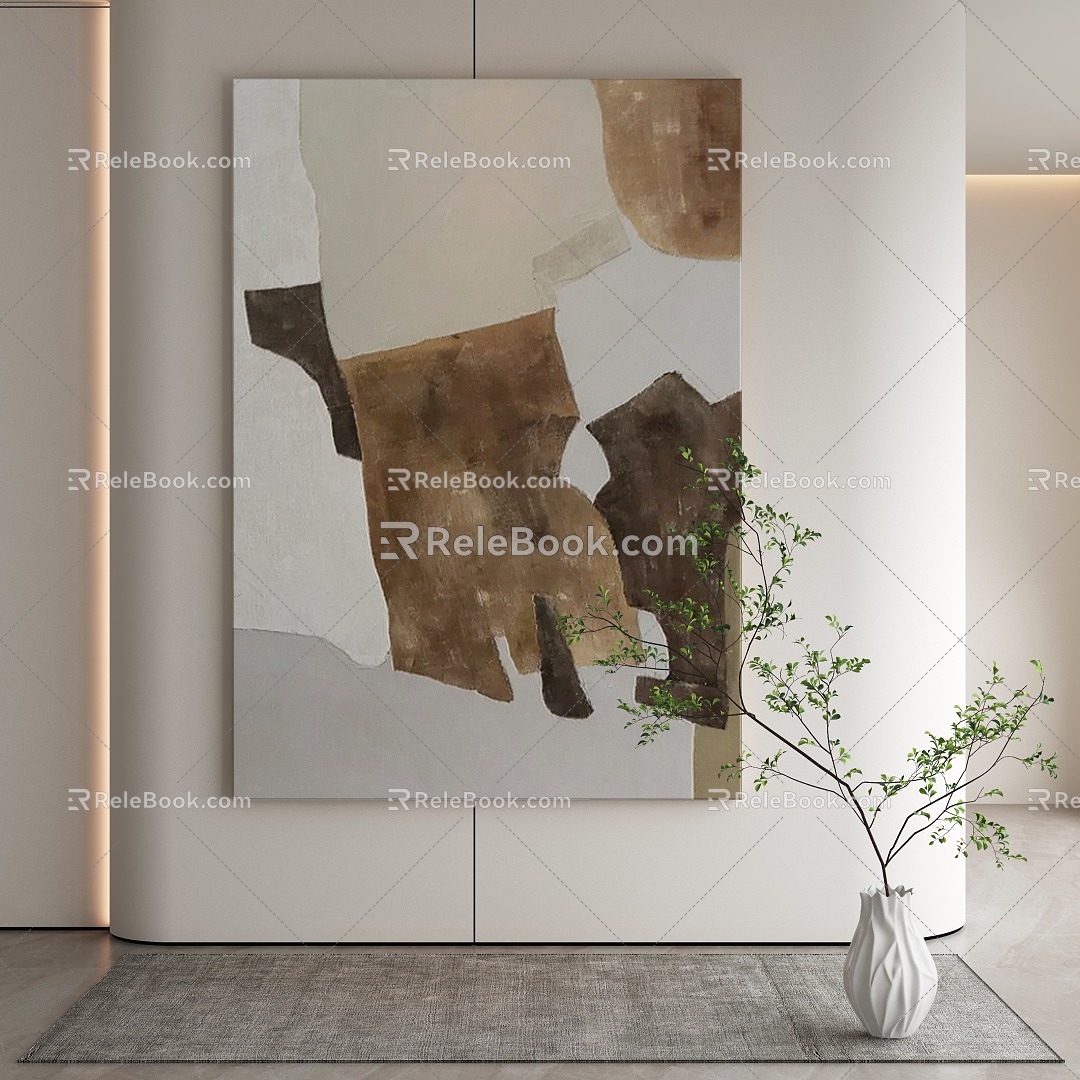 modern decorative painting 3d model