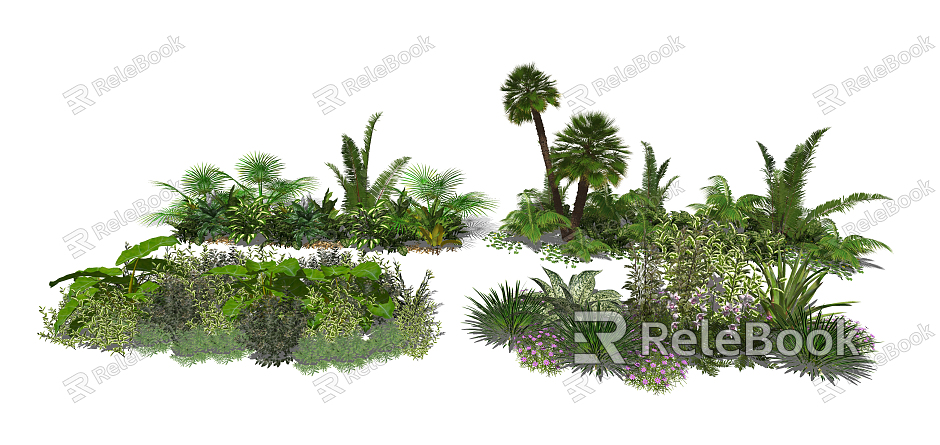 Modern Plant Landscape Plant Shrubs model