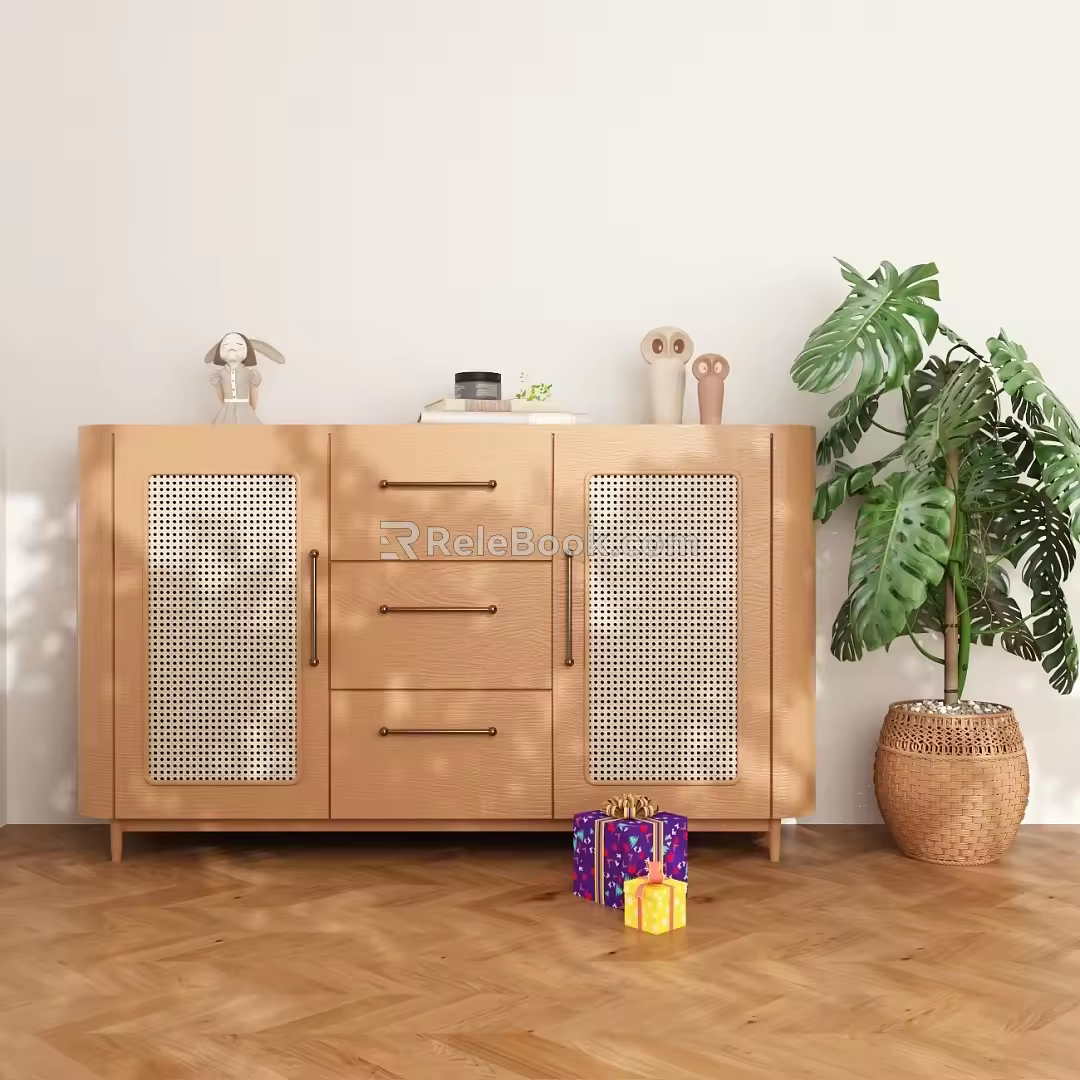 Silly Wind Entrance Cabinet Side Cabinet 3d model