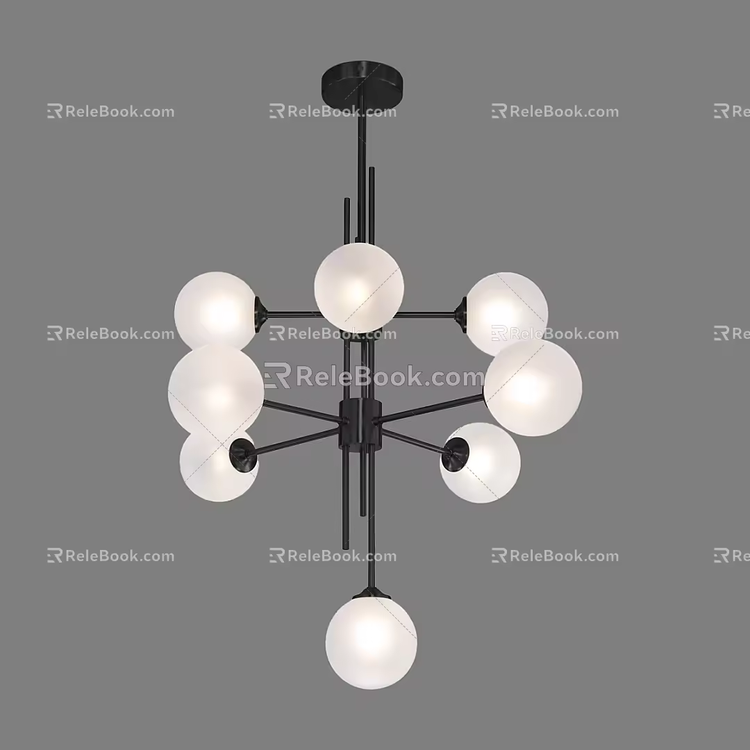 Simple chandelier 3d model
