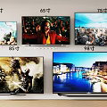 Various Size Televisions Including 55 65 75 85 and 98 Inch Screens For Home Entertainment